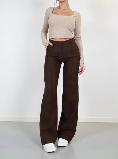 Élégance Wide Pantalon
