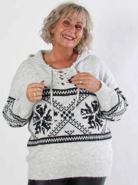 Cornelia™ | Gebreide Hoodie van Wol