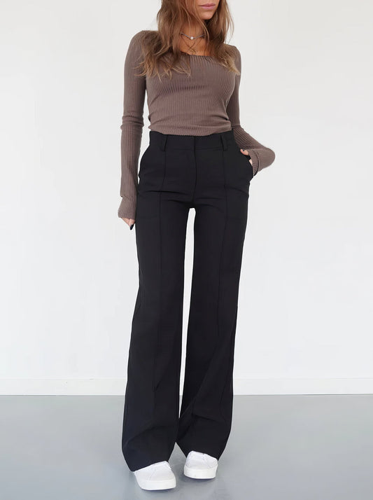 Élégance Wide Pantalon