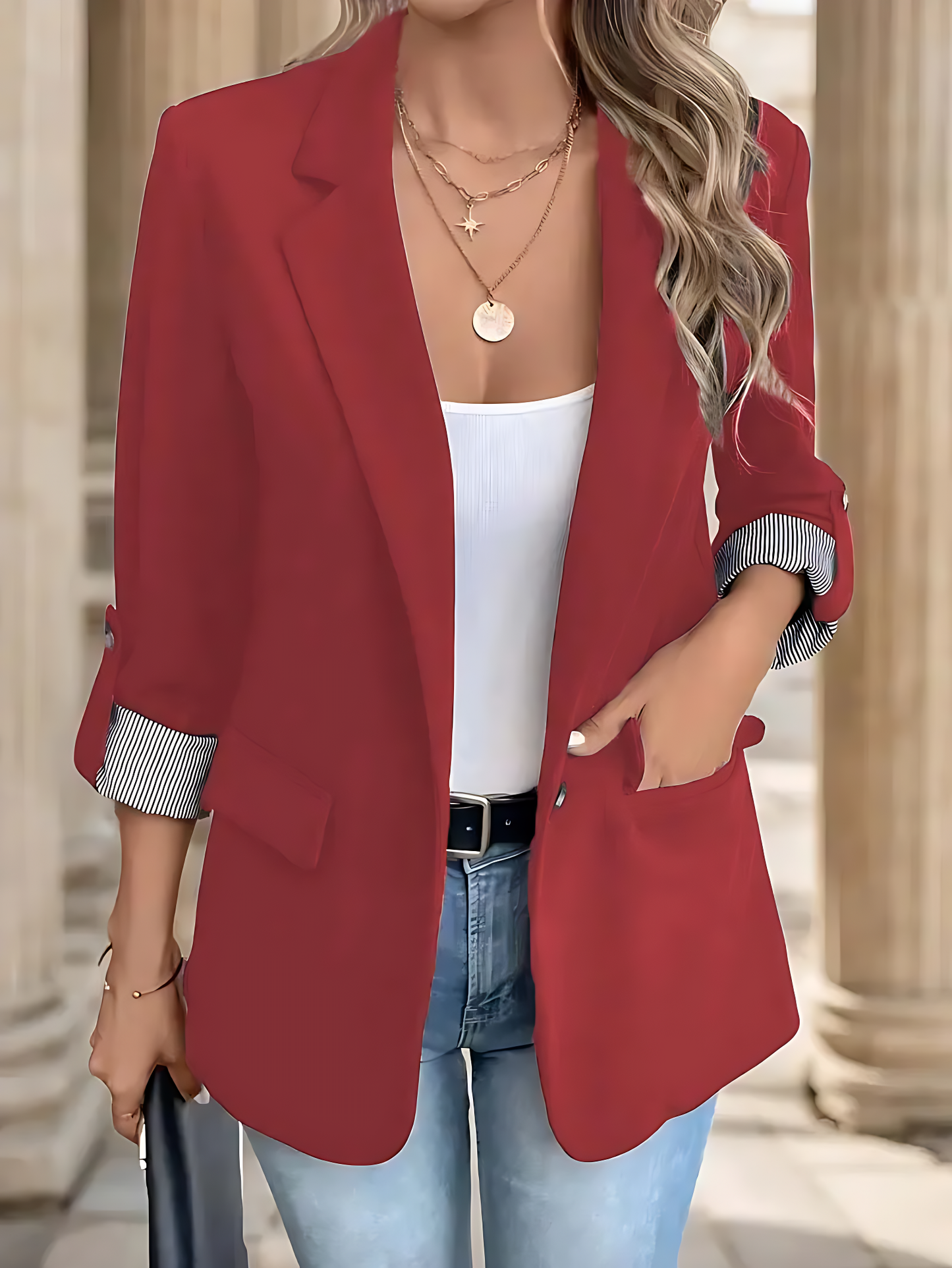 Elegant Long Blazer 1+1 Gratis