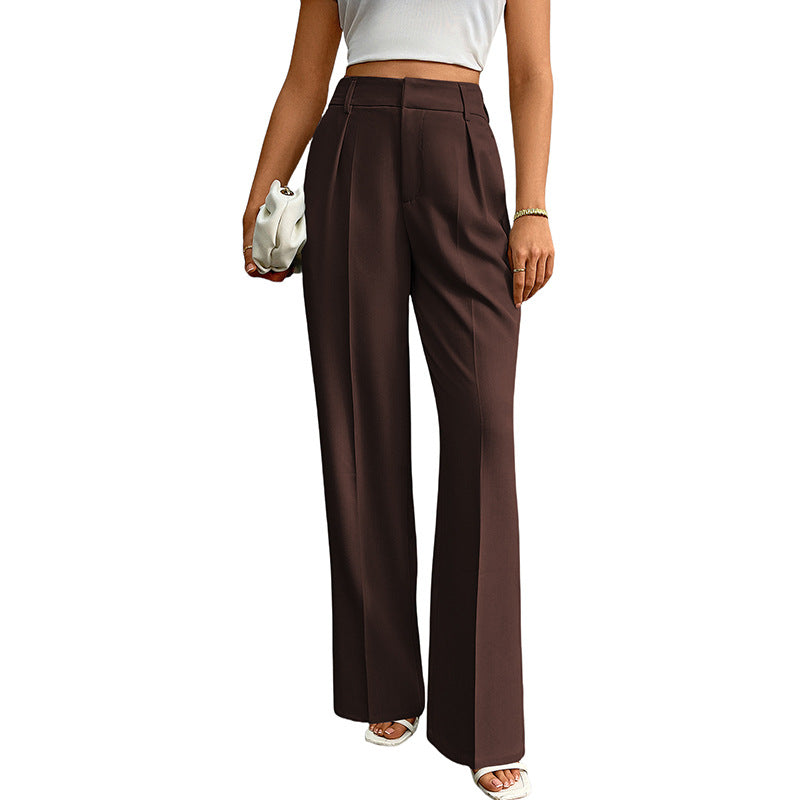 Betha™ | High-waist broek met wijde pijpen