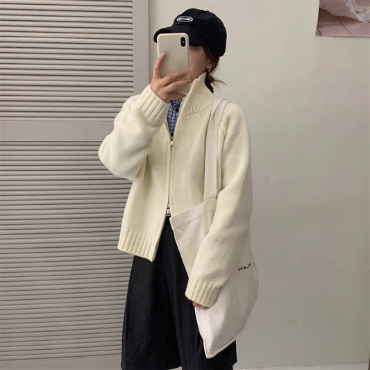 Gabriela™ | Vest met Opstaande Kraag en Rits