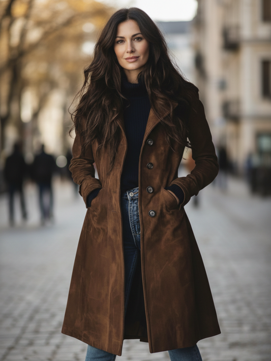 Margot™ | Casual Getailleerde Halflange Jas